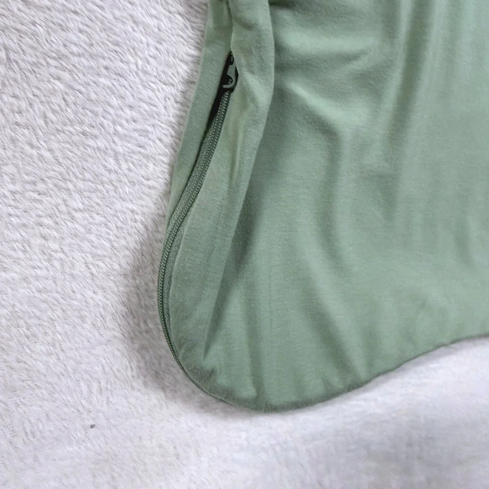 Quince M Sage Green Bamboo Sleep Bag Blanket Zip Up 1.0 TOG 6-8 Month All Season